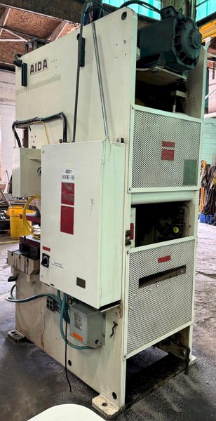 121 Ton Aida Gap Frame Press C1-11 (1), 42&quot; x 20&quot; Bed, 4.3&quot; Str., 50-100 SPM