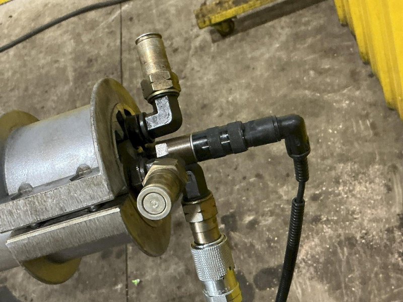 12' LNS MODEL 3.20HS-4.8 HYDRAULIC CNC LATHE MAGAZINE STYLE BAR FEEDER: #YOBRO 25107