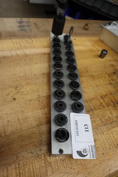 Command XTC1 Bilz Style Tap Collets on Divider Racks- Auction Item