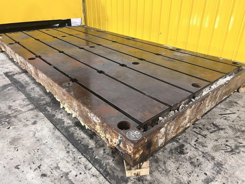 6&#039; X 12&#039; BAY CAST T-SLOT STEEL FLOOR PLATE: STOCK #21667