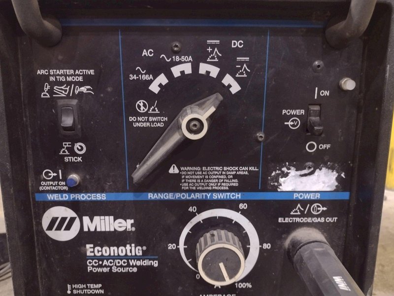 1 PHASE MILLER ECONOTIG STOCK 903367 TIG WELDER: YOBRO #24381
