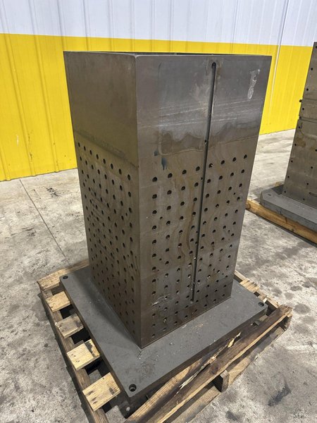 18&quot; X 18&quot; X 39 1/2&quot; HIGH STEEL SET UP WORK HOLDING TOMBSTONE: STOCK #22224