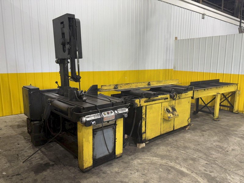 18” X 20” MARVEL MODEL #81/M4 AUTOMATIC MITRE HEAD VERTICAL BAND SAW &amp; FEED TABLE: STOCK #23277