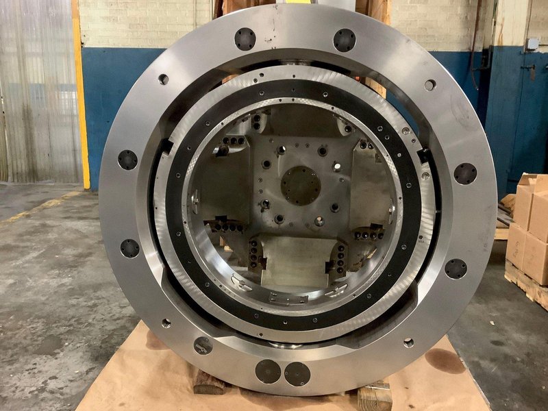 New, 45” Rohm Hydraulic Indexing Chuck with Hydraulic Power Unit