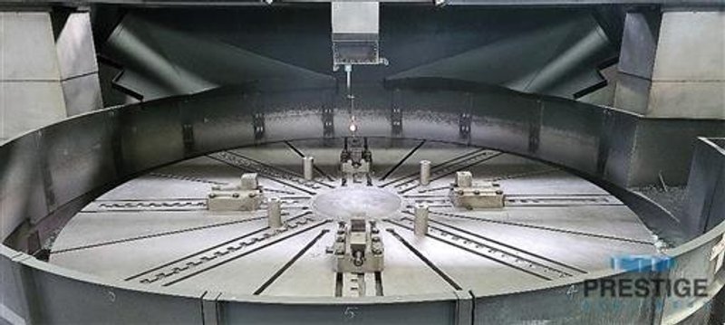 177&quot;/196&quot; Hwacheon HVT-4550M CNC Vertical Boring Mill W/ Milling