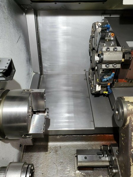 Yama Seiki GLS-2000 CNC Lathe, 2011 – Fanuc Control, Tailstock &amp; Quill, Chip Conveyor, Rigid Tapping, 10 Tool Turret