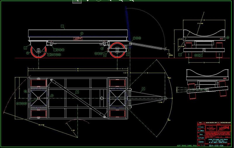 12,000# NUTTING COIL CART / COIL TROLLEY STOCK# 3827