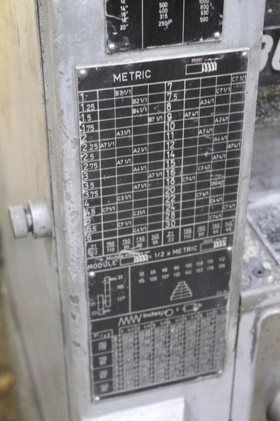 24&quot;/34&quot; X 69&quot;/96&quot; TURRI SLIDING BED LATHE: STOCK #72424