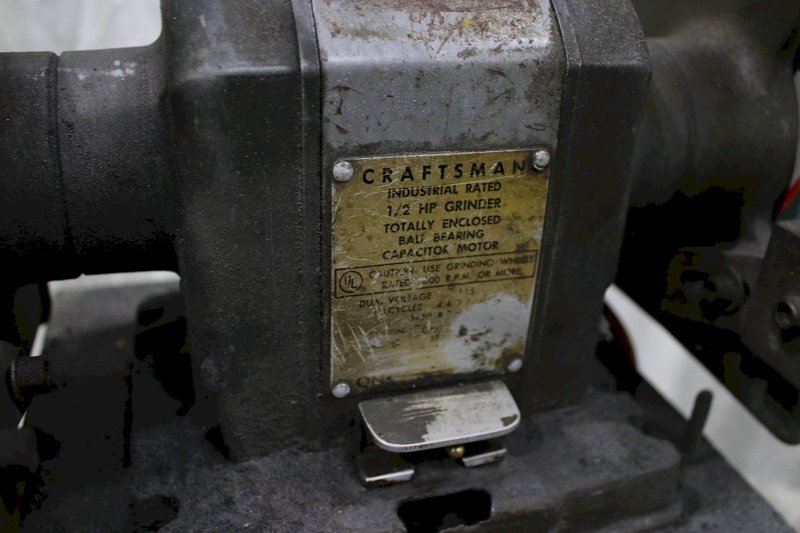 1/2 HP CRAFTSMAN DOUBLE END GRINDER: STOCK #76298