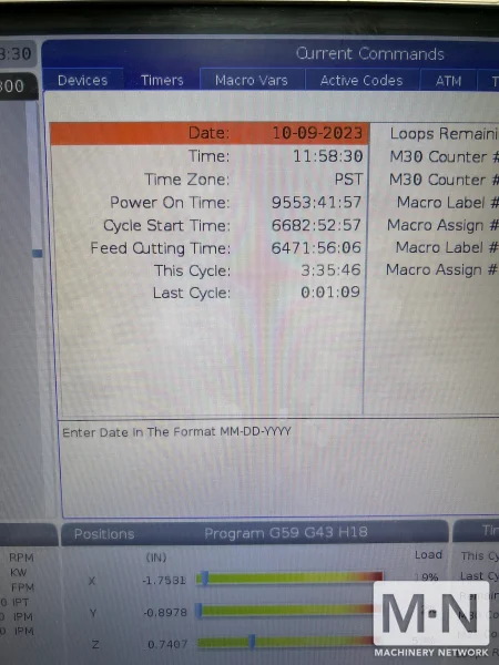 HAAS DM-2 CNC Vertical Machining Center, 2018