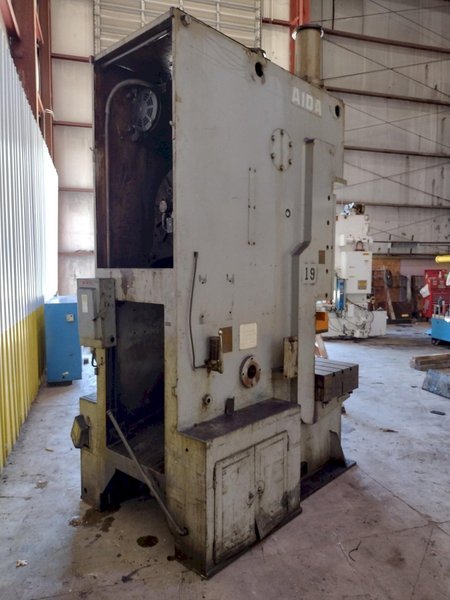 165 TON AIDA MODEL #PC-15(2) MECHANICAL CRANK GAP FRAME PRESS  7.8" STROKE : YOBRO #25990