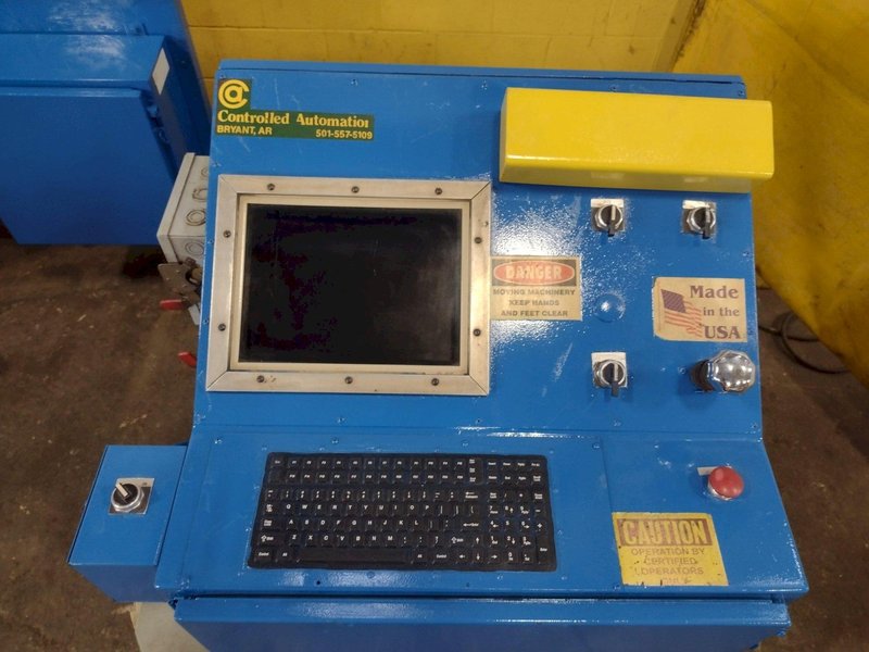 6&quot; x 6&quot; ANGLE - CONTROLLED AUTOMATION FABRILINE AUTOMATIC PUNCH AND SHEAR ANGLE LINE: STOCK #16465
