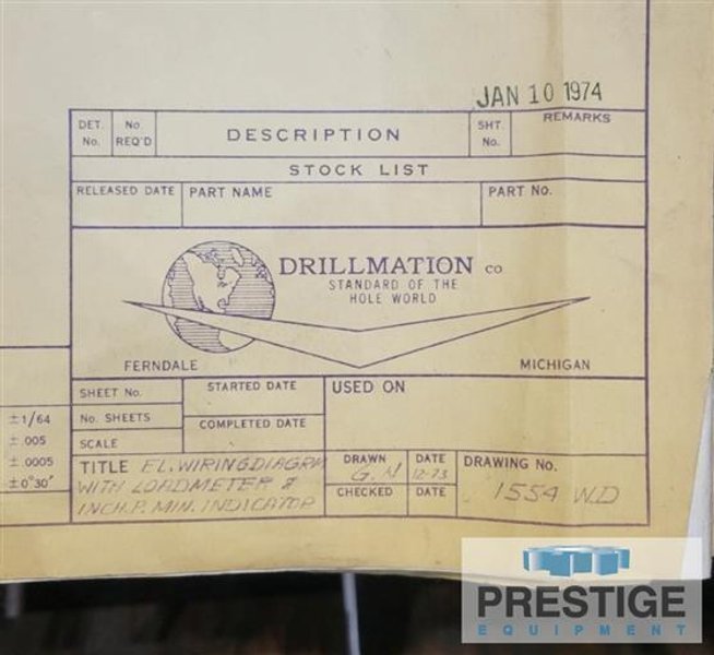 1.5&quot; x 30&quot; Drillmation Knee Type Gun Drilling Machine