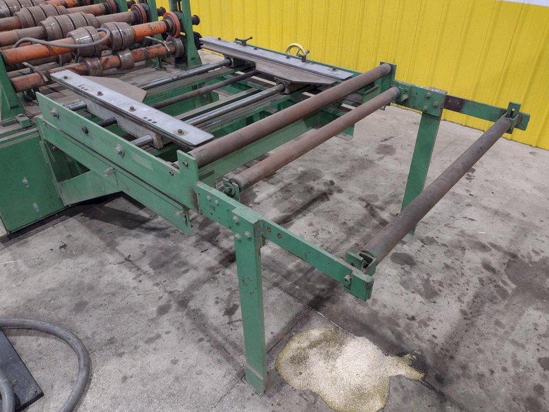 16 STAND X 4&quot; x 36&quot; WIDE R-PANEL ASC ROLLFORMER LINE WITH REEL &amp; CUT OFF, BECK CONTROLS: STOCK 21176