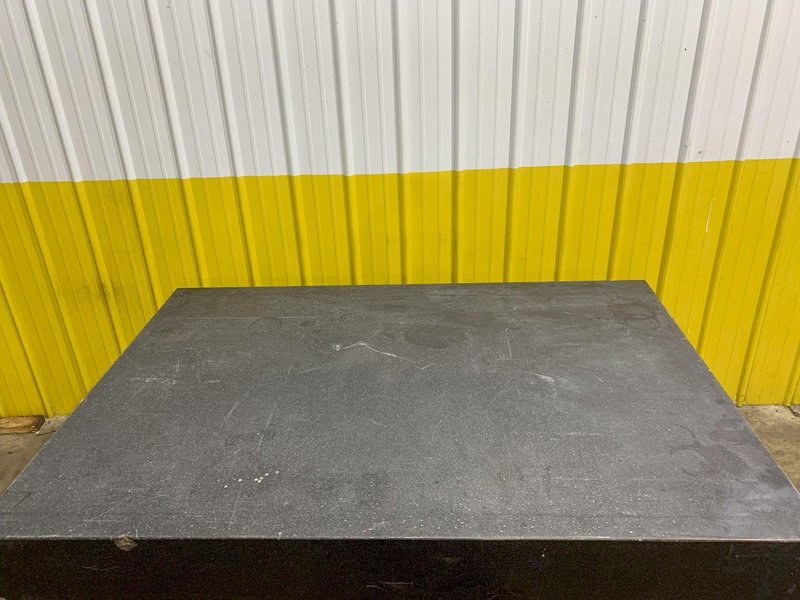 6&#039; X 4&#039; X 8.5&quot; BLACK GRANITE PRECISION LAYOUT SURFACE PLATE WITH STAND: STOCK 16236