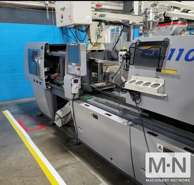 110 TON 6.4 OZ TOSHIBA MODEL EC-110SXIIV50-4A ELECTRIC INJECTION MOLDING MACHINE MFG 2015