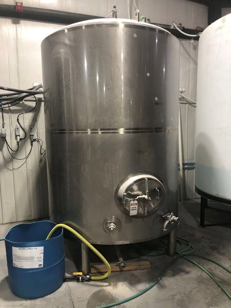 Complete Beverage Canning line with Ska Fab Depalletizer, Palmer Canner 12-1, 2015 – Equipped with Axon Sleever and Shrink Tunnel, Eastey Sleeve Wrapper and Shrink Tunnel, Dakota Water RO System, 3,000 Gallon Poly Tank, Pro-Refrigeration Glycol Chilling Unit, 30 BBL Tank, 40 BBL Tank, 60 BBL Tank