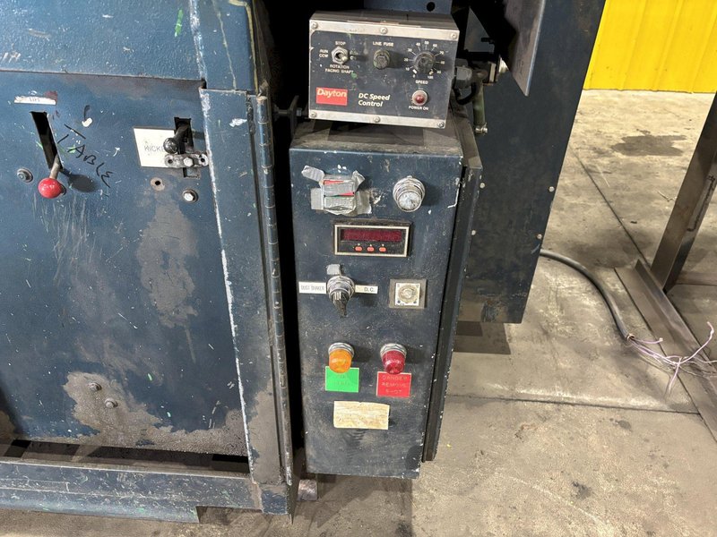 30&quot; x 68&quot; LS INDUSTRIES SHOT BLAST MACHINE WITH DUST COLLECTOR, FOR PROPANE TANKS: STOCK #22767