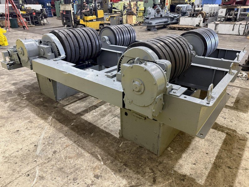 120 TON (240,000 LBS) RANSOME PANDJIRIS POWERED TANK TURNING ROLLS, POWER &amp; IDLER: STOCK #23144