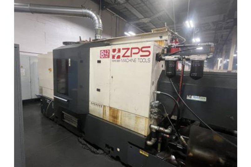 ZPS Mori-Say 8/42 42-mm 8-Spindle CNC Screw Machine, 2015 – Y-Axis Stations, 3 Live Tools, Motorized Bar Feeder, Jorgenson Chip Conveyor