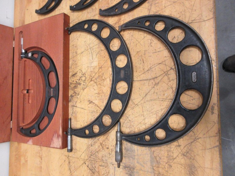 Starrett Large Micrometers (6pcs), 6-7", 7-8", 9-10", 11-12", 12-13"- Auction Item