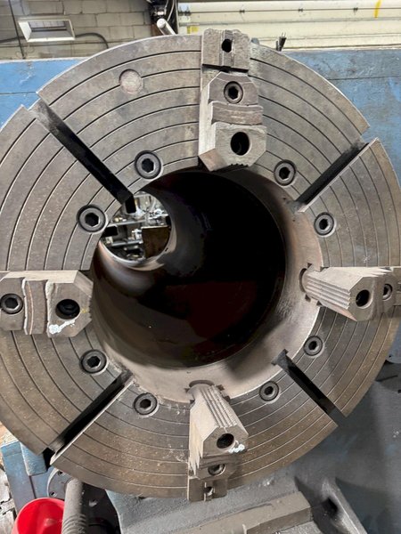 36" X 120" BROADBENT 16" HOLLOW SPINDLE ENGINE LATHE.  STOCK #0889125