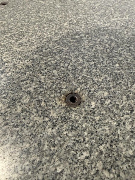 72" X 96" X 16" GRANITE SURFACE PLATE W/ STAND. STOCK #1215625