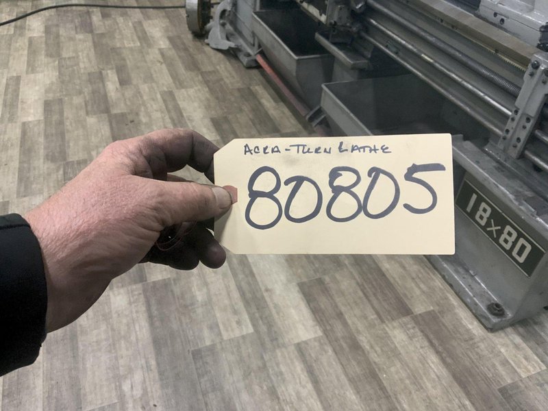 18" X 80" ACRA-TURN LATHE: STOCK #80805