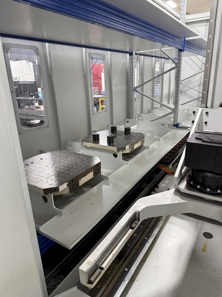 Used 2015 Grob G550 5-Axis CNC Horizontal Machining Center For Sale with 10 Station Pallet Pool