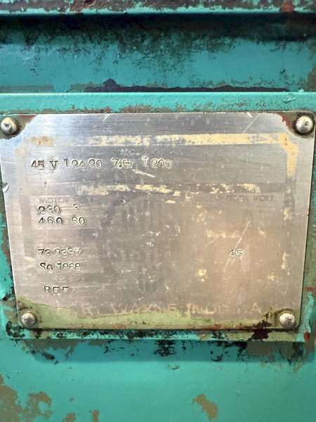 5,000 PSI HYDRAULIC PUMP UNIT W/ RELIANCE MOTOR. STOCK # 1003425.