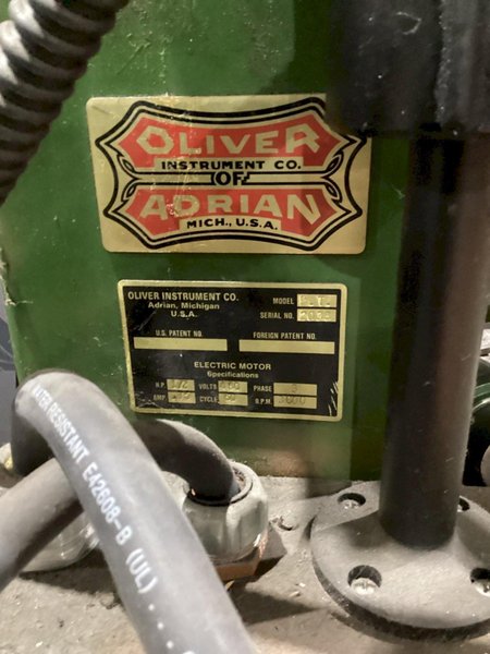 OLIVER P.T. DRILL GRINDER/SHARPENER USED