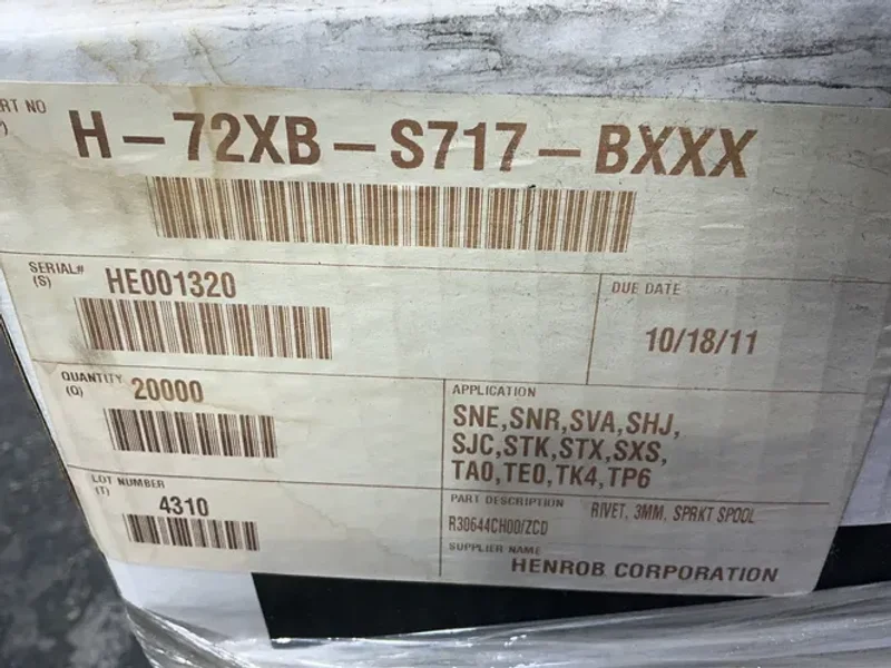 Henrob Self-pierce Rivet Spools - R30644ch00/zcd