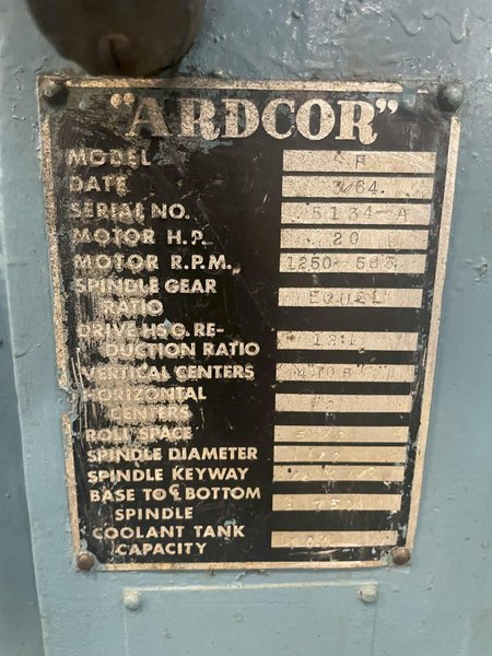 12 STAND X 1.5" X 5-1/2" ROLLSPACE ARDCOR ROLLFORMER: STOCK #15342