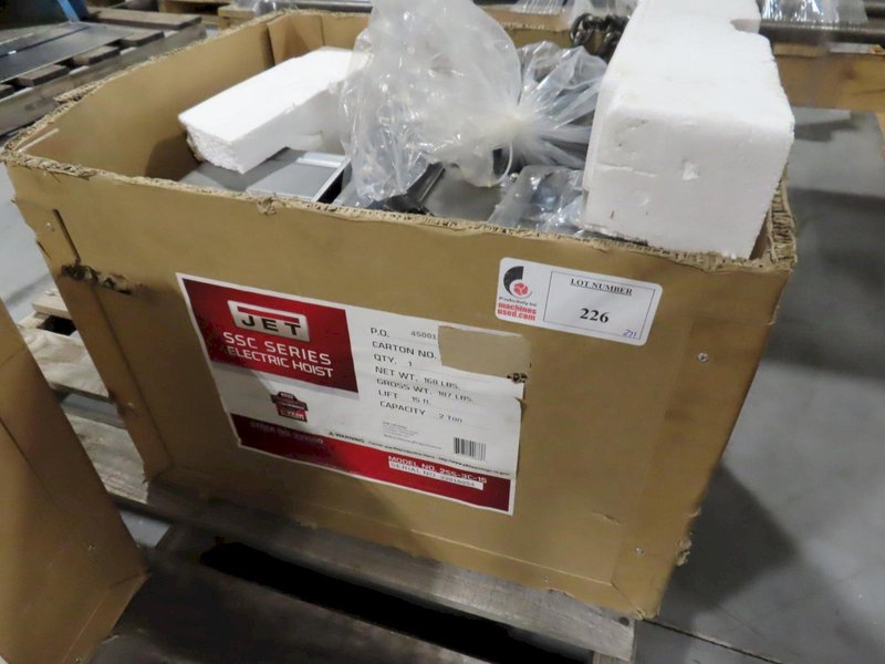 Jet 2SS-3C-15 (Model 231500) 2 Ton Electric Chain Hoist (New in Box)- Auction Item
