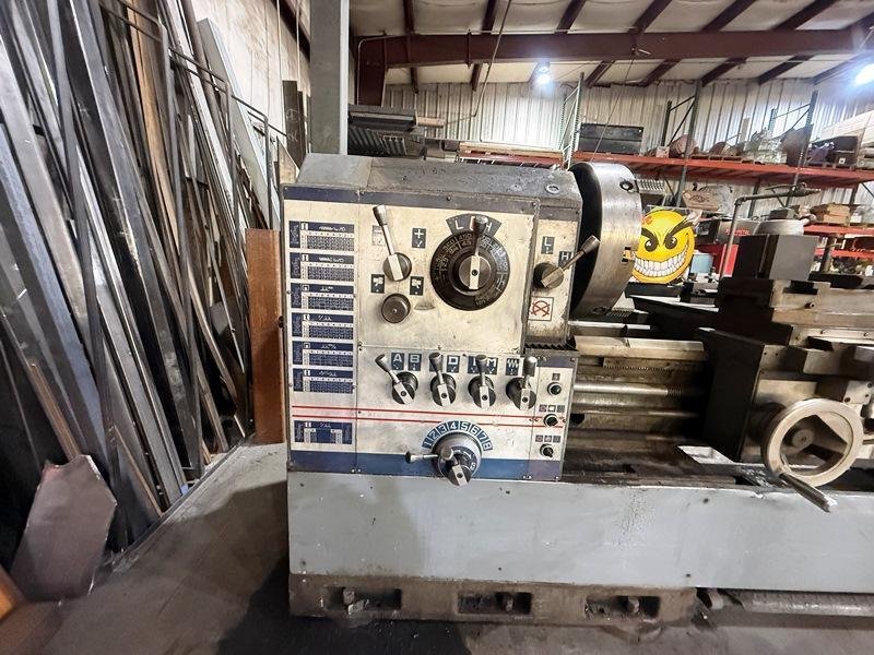 23" X 118" TUDA TUDORMAX GAP BED GEARED HEAD LATHE