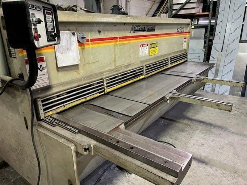 2002 Accurshear 625010 Hydraulic Power Squaring Shear (#5350)