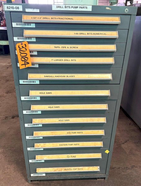 Stanley Vidmar Storage Cabinet, 12 Drawer, 30"W x 27-3/4"D x 59"H