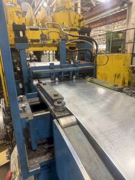 150 TON BRADBURY 4-POST CUTOFF PRESS W/ FEED ROLL: YOBRO #25252