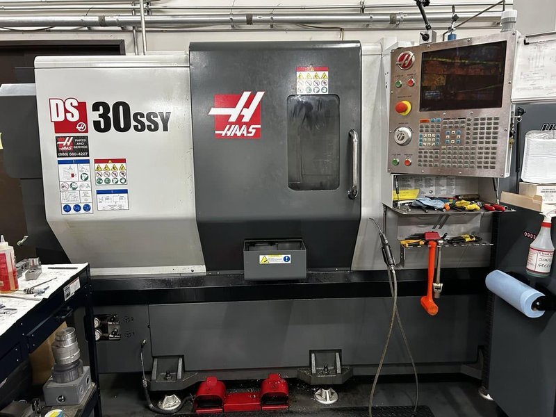 Haas DS-30SSY Multi-Axis CNC Lathe, 2016 – High Pressure Coolant, Parts Catcher