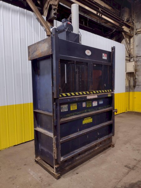 72&quot; X 30&quot; JV MFG CRAM A LOT MODEL #DBR-72-H VERTICAL HYDRAULIC CARDBOARD BALER: STOCK #18058