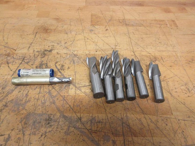 HSS End Mills, 2 Flute, 4 Flute, (1) Tapered- Auction Item