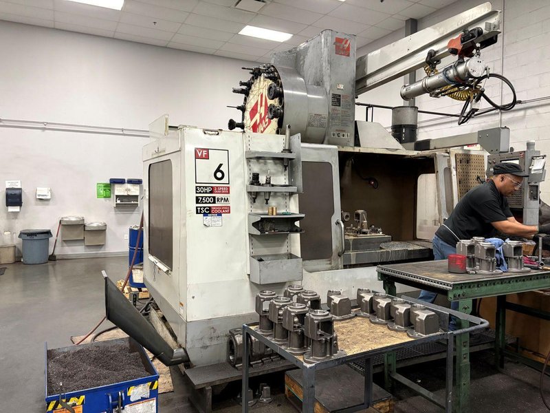 Haas VF-6/50 VMC, 2006- Thru Spindle Coolant, Wired for Probes