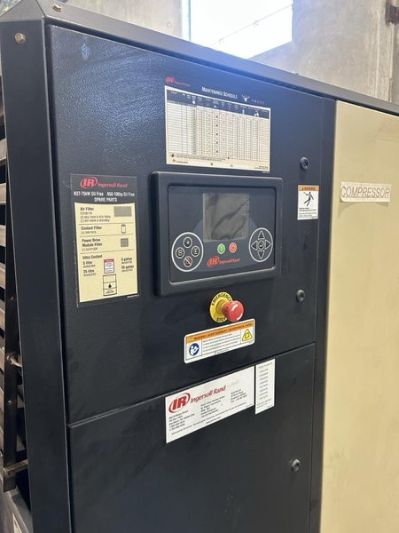 Ingersoll Rand IRN100H‑OF – 100 HP Oil-Free Rotary Screw Compressor, 460V, 3PH, ISO Class 0, VSD Package