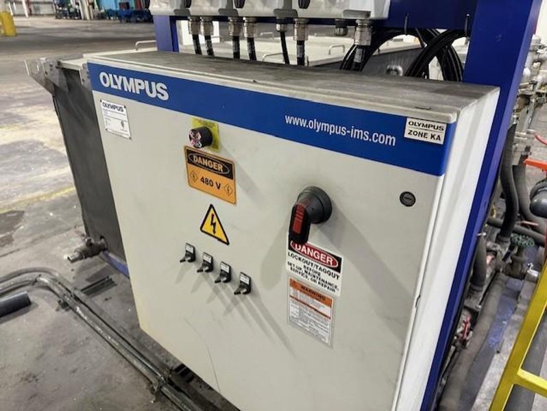 3.5&quot; - 18&quot; (88.9MM - 457.2MM) OLYMPUS NDT AUTOMATED SEAMLESS PIPE FULL BODY INSPECTION SYSTEM