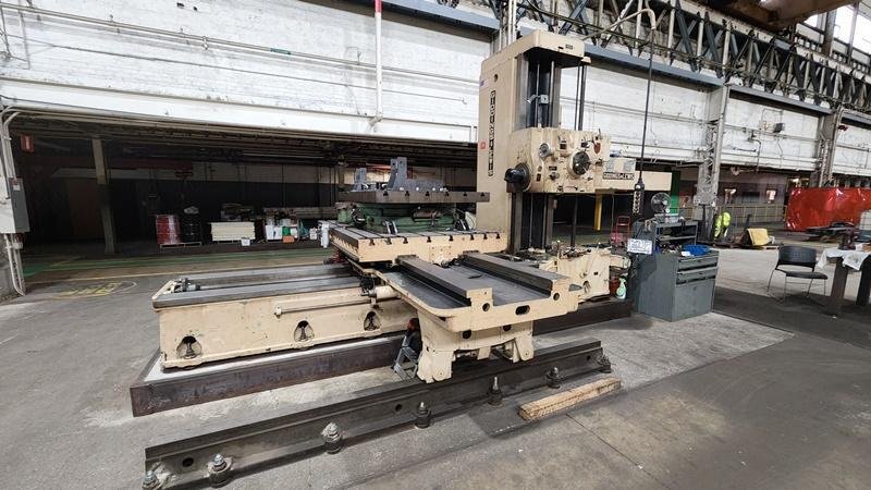 5" GIDDINGS &amp; LEWIS 350-T TABLE TYPE HORIZONTAL BORING MILL