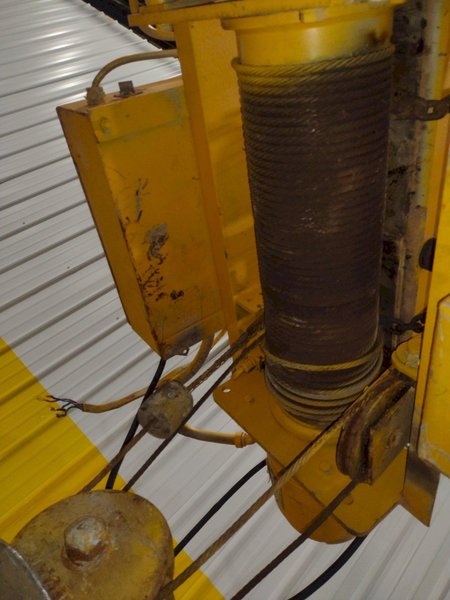 5 TON YALE MODEL #BE050X026L15S CABLE HOIST WITH POWER TROLLEY: STOCK #25557