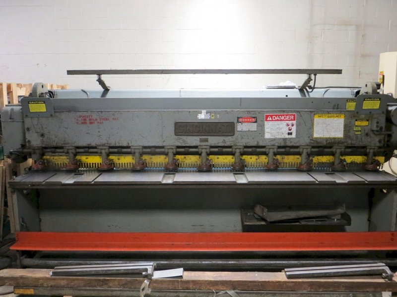 10 Ga x 10 ft Cincinnati Mechanical Power Shear Model 1010