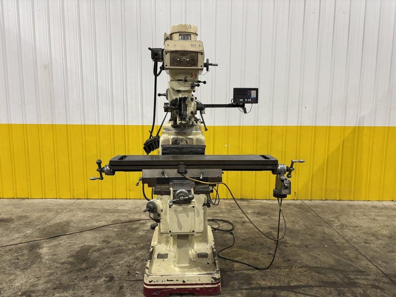 3 HP ACER MODEL #3VK3-HP RAM TYPE VERTICAL MILL WITH DIGITAL READ OUTS: STOCK #23061