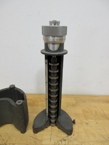 Pla-Chek 12" Cadillac Height Gage Model D10074 with 6" Riser Block- Auction Item