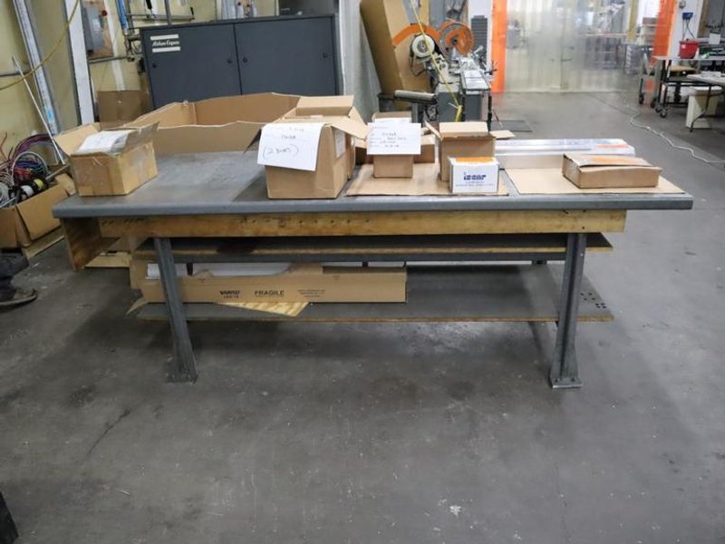 Metal Work Bench - NO CONTENTS- Auction Item